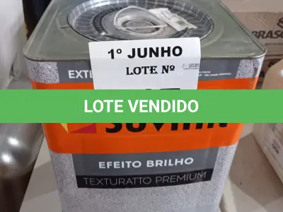 LOTE 117 - 01 LATA DE TEXTURATTO EFEITO BRILHO SUVINIL 24KG. (NO ESTADO, LEILÃO NÃO TEM GARANTIA E NEM DEVOLUÇÃO, SUJEITO A POSSÍVEIS AVARIAS VISÍVEIS/OCULTAS E/OU AUSÊNCIA DE COMPONENTES).
