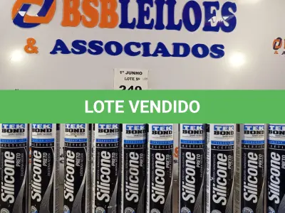 LOTE 249 - 10 TUBOS DE ADESIVO DE SILICONE PRETO. (NO ESTADO, LEILÃO NÃO TEM GARANTIA E NEM DEVOLUÇÃO, SUJEITO A POSSÍVEIS AVARIAS VISÍVEIS/OCULTAS E/OU AUSÊNCIA DE COMPONENTES).