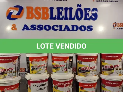 LOTE 307 - 10 KG DE REJUNTAMENTO ACRÍLICO SUPER JUNTA. (NO ESTADO, LEILÃO NÃO TEM GARANTIA E NEM DEVOLUÇÃO, SUJEITO A POSSÍVEIS AVARIAS VISÍVEIS/OCULTAS E/OU AUSÊNCIA DE COMPONENTES).