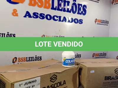 LOTE 161 - 02 CAIXAS COM COLA TUBO ST BRASCOLA 15 FRASCOS CADA. (NO ESTADO, LEILÃO NÃO TEM GARANTIA E NEM DEVOLUÇÃO, SUJEITO A POSSÍVEIS AVARIAS VISÍVEIS/OCULTAS E/OU AUSÊNCIA DE COMPONENTES).