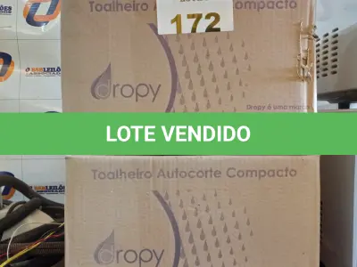 LOTE 172 - 02 TOALHEIROS AUTO CORTE COMPACTO. (NO ESTADO, LEILÃO NÃO TEM GARANTIA E NEM DEVOLUÇÃO, SUJEITO A POSSÍVEIS AVARIAS VISÍVEIS/OCULTAS E/OU AUSÊNCIA DE COMPONENTES).