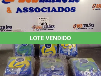 LOTE 309 - 06 PACOTES DE LUVAS DE LÁTEX SILVER SENDO: 03 TAMANHO “G” E 03 TAMANHO “P”. (NO ESTADO, LEILÃO NÃO TEM GARANTIA E NEM DEVOLUÇÃO, SUJEITO A POSSÍVEIS AVARIAS VISÍVEIS/OCULTAS E/OU AUSÊNCIA DE COMPONENTES).