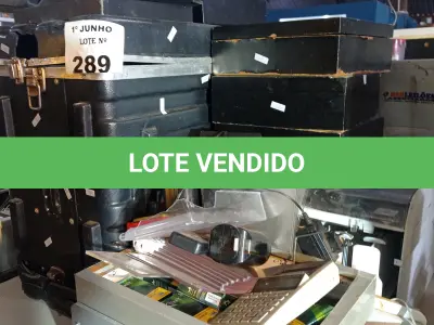 LOTE 289 - 01 LOTE COM MATERIAIS DIVERSOS. (NO ESTADO, LEILÃO NÃO TEM GARANTIA E NEM DEVOLUÇÃO, SUJEITO A POSSÍVEIS AVARIAS VISÍVEIS/OCULTAS E/OU AUSÊNCIA DE COMPONENTES).