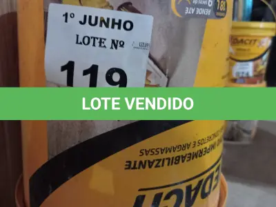 LOTE 119 - 02 BALDES DE ADITIVO IMPERMEABILIZANTE PARA CONCRETOS E ARGAMASSAS VEDACIT COM AVARIAS. (NO ESTADO, LEILÃO NÃO TEM GARANTIA E NEM DEVOLUÇÃO, SUJEITO A POSSÍVEIS AVARIAS VISÍVEIS/OCULTAS E/OU AUSÊNCIA DE COMPONENTES).