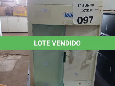 LOTE 097 - 01 PURIFICADOR DE ÁGUA MARCA IBBL COM AVARIAS. (NO ESTADO, LEILÃO NÃO TEM GARANTIA E NEM DEVOLUÇÃO, SUJEITO A POSSÍVEIS AVARIAS VISÍVEIS/OCULTAS E/OU AUSÊNCIA DE COMPONENTES).