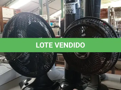 LOTE 352 - 01 LOTE COM VÁRIOS VENTILADORES MARCAS E MODELOS DIVERSOS. (NO ESTADO, LEILÃO NÃO TEM GARANTIA E NEM DEVOLUÇÃO, SUJEITO A POSSÍVEIS AVARIAS VISÍVEIS/OCULTAS E/OU AUSÊNCIA DE COMPONENTES).