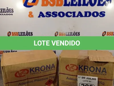 LOTE 200 - 02 CAIXAS COM ADESIVO PLÁSTICO PARA TUBOS E CONEXÕES DE PVC RÍGIDO LINHA ÁGUA FRIA 75G COM 30 BISNAGAS CADA. (NO ESTADO, LEILÃO NÃO TEM GARANTIA E NEM DEVOLUÇÃO, SUJEITO A POSSÍVEIS AVARIAS VISÍVEIS/OCULTAS E/OU AUSÊNCIA DE COMPONENTES).