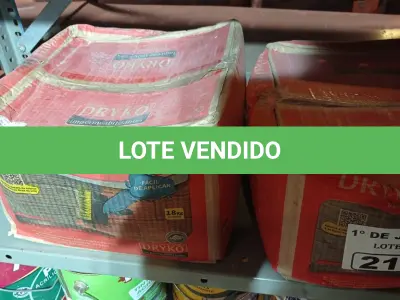 LOTE 216 - 02 CAIXAS DE DRYKOTEC 5500 18KG. (NO ESTADO, LEILÃO NÃO TEM GARANTIA E NEM DEVOLUÇÃO, SUJEITO A POSSÍVEIS AVARIAS VISÍVEIS/OCULTAS E/OU AUSÊNCIA DE COMPONENTES).