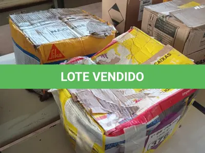 LOTE 376 - 01 CAIXA DE SIKA TOP-100 E 01 CAIXA DE TECPLUS TOP QUARTZOLIT 18KG. (NO ESTADO, LEILÃO NÃO TEM GARANTIA E NEM DEVOLUÇÃO, SUJEITO A POSSÍVEIS AVARIAS VISÍVEIS/OCULTAS E/OU AUSÊNCIA DE COMPONENTES).