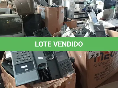 LOTE 393 - 01 LOTE COM GRANDE QUANTIDADE DE APARELHOS DE TELEFONE MARCAS E MODELOS DIVERSOS. (NO ESTADO, LEILÃO NÃO TEM GARANTIA E NEM DEVOLUÇÃO, SUJEITO A POSSÍVEIS AVARIAS VISÍVEIS/OCULTAS E/OU AUSÊNCIA DE COMPONENTES).