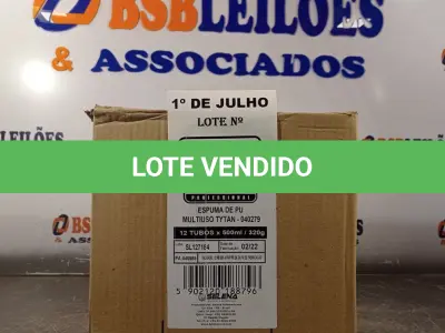 LOTE 452 - 12 LATAS DE ESPUMA DE PU MULTIUSO TYTAN. (NO ESTADO, LEILÃO NÃO TEM GARANTIA E NEM DEVOLUÇÃO, SUJEITO A POSSÍVEIS AVARIAS VISÍVEIS/OCULTAS E/OU AUSÊNCIA DE COMPONENTES).