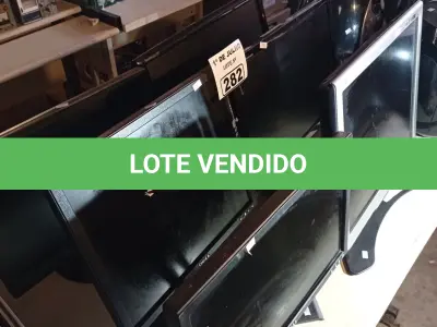 LOTE 282 - 06 MONITORES MARCAS E MODELOS DIVERSOS PARA RETIRADA DE PEÇAS. (NO ESTADO, LEILÃO NÃO TEM GARANTIA E NEM DEVOLUÇÃO, SUJEITO A POSSÍVEIS AVARIAS VISÍVEIS/OCULTAS E/OU AUSÊNCIA DE COMPONENTES).