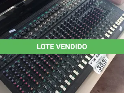 LOTE 355 - 01 MESA DE SOM SAUNDTECH MODELO ST2442. (NO ESTADO, LEILÃO NÃO TEM GARANTIA E NEM DEVOLUÇÃO, SUJEITO A POSSÍVEIS AVARIAS VISÍVEIS/OCULTAS E/OU AUSÊNCIA DE COMPONENTES).
