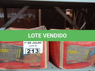 LOTE 213 - 02 CAIXAS DE DRYKOTEC 5500 18KG. (NO ESTADO, LEILÃO NÃO TEM GARANTIA E NEM DEVOLUÇÃO, SUJEITO A POSSÍVEIS AVARIAS VISÍVEIS/OCULTAS E/OU AUSÊNCIA DE COMPONENTES).