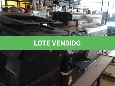 LOTE 286 - 10 IMPRESSORAS MARCAS E MODELOS DIVERSOS PARA RETIRADA DE PEÇAS. (NO ESTADO, LEILÃO NÃO TEM GARANTIA E NEM DEVOLUÇÃO, SUJEITO A POSSÍVEIS AVARIAS VISÍVEIS/OCULTAS E/OU AUSÊNCIA DE COMPONENTES).
