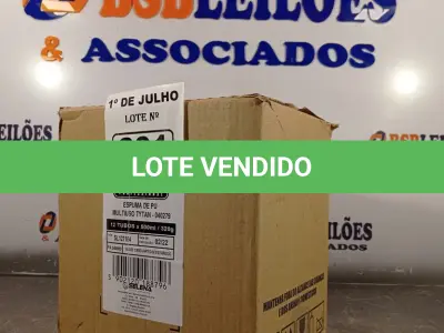 LOTE 201 - 12 LATAS DE ESPUMA DE PU MULTIUSO TYTAN. (NO ESTADO, LEILÃO NÃO TEM GARANTIA E NEM DEVOLUÇÃO, SUJEITO A POSSÍVEIS AVARIAS VISÍVEIS/OCULTAS E/OU AUSÊNCIA DE COMPONENTES).