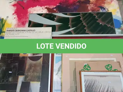 LOTE 395 - 01 LOTE COM VÁRIOS QUADROS DECORATIVOS DIVERSOS. (NO ESTADO, LEILÃO NÃO TEM GARANTIA E NEM DEVOLUÇÃO, SUJEITO A POSSÍVEIS AVARIAS VISÍVEIS/OCULTAS E/OU AUSÊNCIA DE COMPONENTES).