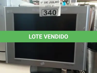 LOTE 340 - 06 MONITORES MARCAS E MODELOS DIVERSOS PARA RETIRADA DE PEÇAS. (NO ESTADO, LEILÃO NÃO TEM GARANTIA E NEM DEVOLUÇÃO, SUJEITO A POSSÍVEIS AVARIAS VISÍVEIS/OCULTAS E/OU AUSÊNCIA DE COMPONENTES).