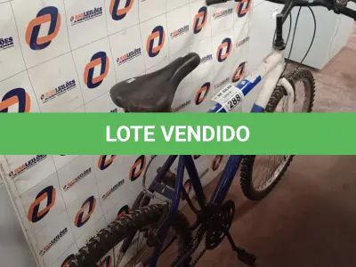 LOTE 288 - 01 BICICLETA ARO 26. (NO ESTADO, LEILÃO NÃO TEM GARANTIA E NEM DEVOLUÇÃO, SUJEITO A POSSÍVEIS AVARIAS VISÍVEIS/OCULTAS E/OU AUSÊNCIA DE COMPONENTES).