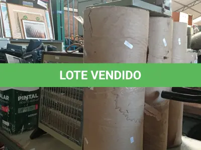 LOTE 403 - 03 BOBINAS DE PAPEL, 01 AQUECEDOR E MATERIAIS DIVERSOS. (NO ESTADO, LEILÃO NÃO TEM GARANTIA E NEM DEVOLUÇÃO, SUJEITO A POSSÍVEIS AVARIAS VISÍVEIS/OCULTAS E/OU AUSÊNCIA DE COMPONENTES).