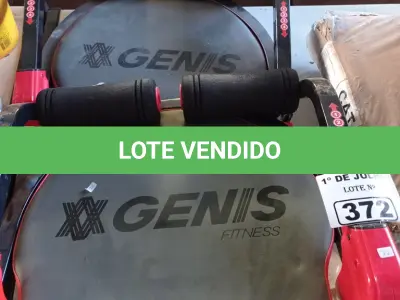 LOTE 372 - 02 APARELHOS DE ABDOMINAL GENIS FITNESS. (NO ESTADO, LEILÃO NÃO TEM GARANTIA E NEM DEVOLUÇÃO, SUJEITO A POSSÍVEIS AVARIAS VISÍVEIS/OCULTAS E/OU AUSÊNCIA DE COMPONENTES).