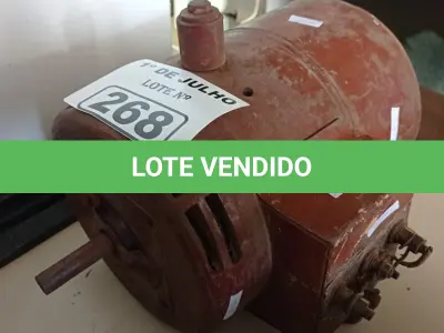 LOTE 268 - 01 GERADOR SEM MOTOR. (NO ESTADO, LEILÃO NÃO TEM GARANTIA E NEM DEVOLUÇÃO, SUJEITO A POSSÍVEIS AVARIAS VISÍVEIS/OCULTAS E/OU AUSÊNCIA DE COMPONENTES).