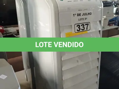 LOTE 337 - 02 CLIMATIZADORES DOMÉSTICOS DE AR MARCAS ELECTROLUX 220V. (NO ESTADO, LEILÃO NÃO TEM GARANTIA E NEM DEVOLUÇÃO, SUJEITO A POSSÍVEIS AVARIAS VISÍVEIS/OCULTAS E/OU AUSÊNCIA DE COMPONENTES).