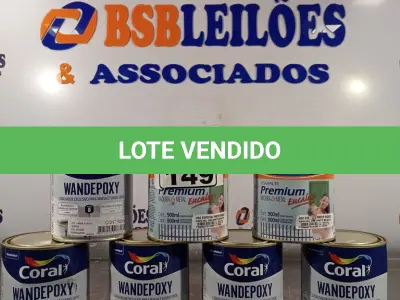 LOTE 149 - 05 LATAS DE CATALISADOR EXCLUSIVO PARA MASSA E FUNDO EPÓXI 900ML E 02 LATAS DE ESMALTE EUCATEX MADEIRA E METAIS 900ML NA COR PRETO FOSCO. (NO ESTADO, LEILÃO NÃO TEM GARANTIA E NEM DEVOLUÇÃO, SUJEITO A POSSÍVEIS AVARIAS VISÍVEIS/OCULTAS E/OU AUSÊNCIA DE COMPONENTES).