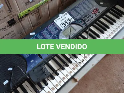 LOTE 313 - 01 TECLADO MARCA CASSIO MODELO CTK-451. (NO ESTADO, LEILÃO NÃO TEM GARANTIA E NEM DEVOLUÇÃO, SUJEITO A POSSÍVEIS AVARIAS VISÍVEIS/OCULTAS E/OU AUSÊNCIA DE COMPONENTES).