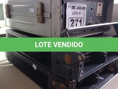 LOTE 271 - 03 RÁDIOS COMUNICADORES MARCAS E MODELOS DIVERSOS. (NO ESTADO, LEILÃO NÃO TEM GARANTIA E NEM DEVOLUÇÃO, SUJEITO A POSSÍVEIS AVARIAS VISÍVEIS/OCULTAS E/OU AUSÊNCIA DE COMPONENTES).