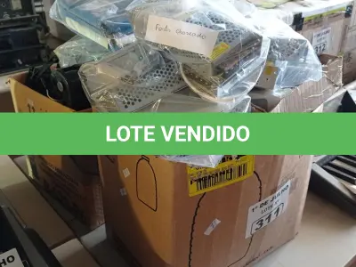LOTE 311 - 01 LOTE COM VÁRIAS FONTES 12V, COOLERS E PERIFÉRICOS DIVERSOS. (NO ESTADO, LEILÃO NÃO TEM GARANTIA E NEM DEVOLUÇÃO, SUJEITO A POSSÍVEIS AVARIAS VISÍVEIS/OCULTAS E/OU AUSÊNCIA DE COMPONENTES).