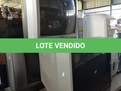LOTE 338 - 03 TV’S DE TUBO MARCAS E MODELOS DIVERSOS. (NO ESTADO, LEILÃO NÃO TEM GARANTIA E NEM DEVOLUÇÃO, SUJEITO A POSSÍVEIS AVARIAS VISÍVEIS/OCULTAS E/OU AUSÊNCIA DE COMPONENTES).