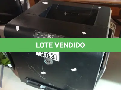 LOTE 283 - 02 IMPRESSORAS SENDO 01 DELL A LASER COLORIDA MODELO 1320C. (NO ESTADO, LEILÃO NÃO TEM GARANTIA E NEM DEVOLUÇÃO, SUJEITO A POSSÍVEIS AVARIAS VISÍVEIS/OCULTAS E/OU AUSÊNCIA DE COMPONENTES).