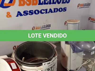 LOTE 277 - 01 PANELA ELÉTRICA E 01 JUICER. (NO ESTADO, LEILÃO NÃO TEM GARANTIA E NEM DEVOLUÇÃO, SUJEITO A POSSÍVEIS AVARIAS VISÍVEIS/OCULTAS E/OU AUSÊNCIA DE COMPONENTES).