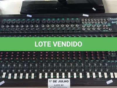 LOTE 355 - 01 MESA DE SOM SAUNDTECH MODELO ST2442. (NO ESTADO, LEILÃO NÃO TEM GARANTIA E NEM DEVOLUÇÃO, SUJEITO A POSSÍVEIS AVARIAS VISÍVEIS/OCULTAS E/OU AUSÊNCIA DE COMPONENTES).