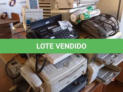 LOTE 134 - 01 LOTE COM IMPRESSORAS E APARELHOS DE FAX MARCAS E MODELOS DIVERSOS. (NO ESTADO, LEILÃO NÃO TEM GARANTIA E NEM DEVOLUÇÃO, SUJEITO A POSSÍVEIS AVARIAS VISÍVEIS/OCULTAS E/OU AUSÊNCIA DE COMPONENTES).