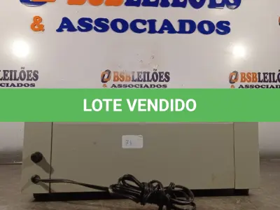 LOTE 206 - 01 PLASTIFICADORA DE DOCUMENTOS. (NO ESTADO, LEILÃO NÃO TEM GARANTIA E NEM DEVOLUÇÃO, SUJEITO A POSSÍVEIS AVARIAS VISÍVEIS/OCULTAS E/OU AUSÊNCIA DE COMPONENTES).