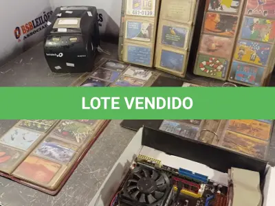 LOTE 143 - 02 IMPRESSORAS DE CUPOM FISCAL BEMATECH, 01 PLACA MÃE E VÁRIOS CARTÕES TELEFÔNICOS. (NO ESTADO, LEILÃO NÃO TEM GARANTIA E NEM DEVOLUÇÃO, SUJEITO A POSSÍVEIS AVARIAS VISÍVEIS/OCULTAS E/OU AUSÊNCIA DE COMPONENTES).