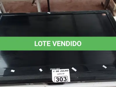 LOTE 303 - 01 TV PHILIPS 42” POL PARA RETIRADA DE PEÇAS. (NO ESTADO, LEILÃO NÃO TEM GARANTIA E NEM DEVOLUÇÃO, SUJEITO A POSSÍVEIS AVARIAS VISÍVEIS/OCULTAS E/OU AUSÊNCIA DE COMPONENTES).