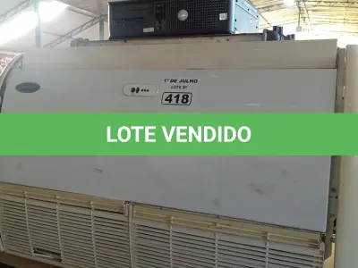 LOTE 418 - 01 AR CONDICIONADO MARCA CARRIER, 01 RADIADOR AUTOMOTIVO E 01 CPU MARCAS E MODELOS DIVERSOS PARA RETIRADA DE PEÇAS. (NO ESTADO, LEILÃO NÃO TEM GARANTIA E NEM DEVOLUÇÃO, SUJEITO A POSSÍVEIS AVARIAS VISÍVEIS/OCULTAS E/OU AUSÊNCIA DE COMPONENTES).
