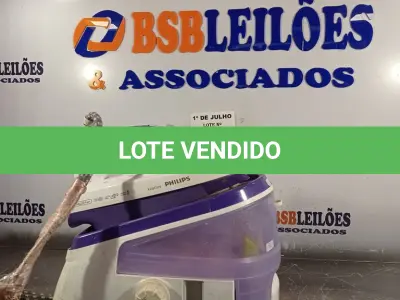 LOTE 163 - 01 FERRO DE PASSAR A VAPOR. (NO ESTADO, LEILÃO NÃO TEM GARANTIA E NEM DEVOLUÇÃO, SUJEITO A POSSÍVEIS AVARIAS VISÍVEIS/OCULTAS E/OU AUSÊNCIA DE COMPONENTES).