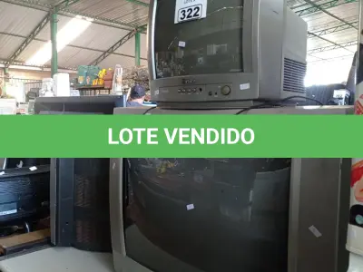 LOTE 322 - 03 TV’S DE TUBO MARCAS E MODELOS DIVERSOS. (NO ESTADO, LEILÃO NÃO TEM GARANTIA E NEM DEVOLUÇÃO, SUJEITO A POSSÍVEIS AVARIAS VISÍVEIS/OCULTAS E/OU AUSÊNCIA DE COMPONENTES).