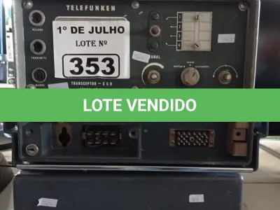 LOTE 353 - 03 RÁDIOS COMUNICADORES MARCAS E MODELOS DIVERSOS. (NO ESTADO, LEILÃO NÃO TEM GARANTIA E NEM DEVOLUÇÃO, SUJEITO A POSSÍVEIS AVARIAS VISÍVEIS/OCULTAS E/OU AUSÊNCIA DE COMPONENTES).