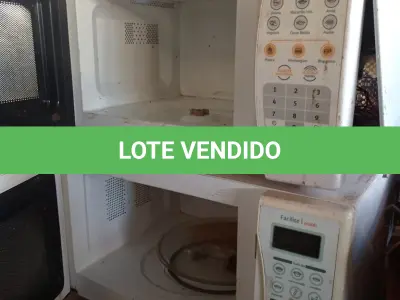 LOTE 420 - 03 MICRO-ONDAS, 01 CAFETEIRA E 01 VENTILADOR MARCAS E MODELOS DIVERSOS PARA RETIRADA DE PEÇAS. (NO ESTADO, LEILÃO NÃO TEM GARANTIA E NEM DEVOLUÇÃO, SUJEITO A POSSÍVEIS AVARIAS VISÍVEIS/OCULTAS E/OU AUSÊNCIA DE COMPONENTES).