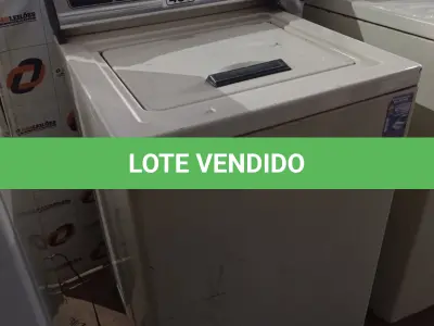 LOTE 439 - 01 MÁQUINA DE LAVAR ROUPAS MARCA BRASTEMP 220V. (NO ESTADO, LEILÃO NÃO TEM GARANTIA E NEM DEVOLUÇÃO, SUJEITO A POSSÍVEIS AVARIAS VISÍVEIS/OCULTAS E/OU AUSÊNCIA DE COMPONENTES).