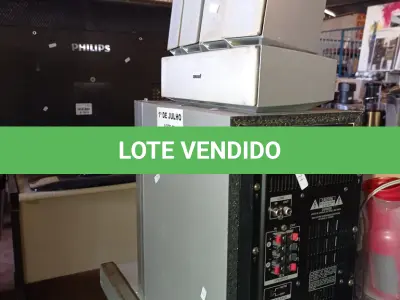 LOTE 306 - 01 SUBWOOFER E 05 CAIXAS DE SOM MARCAS SONY. (NO ESTADO, LEILÃO NÃO TEM GARANTIA E NEM DEVOLUÇÃO, SUJEITO A POSSÍVEIS AVARIAS VISÍVEIS/OCULTAS E/OU AUSÊNCIA DE COMPONENTES).