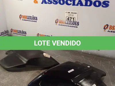 LOTE 471 - 02 TAMPAS LATERAIS DE MOTO HARLEI DAVIDSON. (NO ESTADO, LEILÃO NÃO TEM GARANTIA E NEM DEVOLUÇÃO, SUJEITO A POSSÍVEIS AVARIAS VISÍVEIS/OCULTAS E/OU AUSÊNCIA DE COMPONENTES).