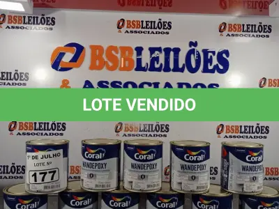 LOTE 177 - 11 LATAS DE CATALISADOR EXCLUSIVO PARA MASSA E FUNDO EPÓXI. (NO ESTADO, LEILÃO NÃO TEM GARANTIA E NEM DEVOLUÇÃO, SUJEITO A POSSÍVEIS AVARIAS VISÍVEIS/OCULTAS E/OU AUSÊNCIA DE COMPONENTES).