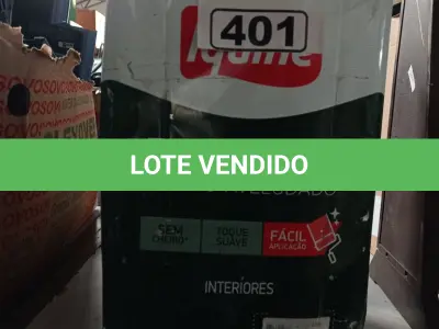 LOTE 401 - 01 LATA DE TINTA IQUINE PINTALAR FOSCO AVELUDADO INTERIORES NA COR BRANCO GELO 18L. (NO ESTADO, LEILÃO NÃO TEM GARANTIA E NEM DEVOLUÇÃO, SUJEITO A POSSÍVEIS AVARIAS VISÍVEIS/OCULTAS E/OU AUSÊNCIA DE COMPONENTES).