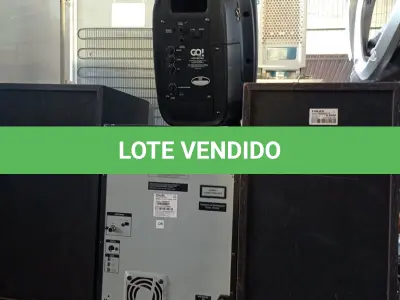 LOTE 261 - 01 APARELHO DE SOM 3X1 MARCA PHILIPS E 01 CAIXA DE SOM BLUETOOTH COM AVARIAS. (NO ESTADO, LEILÃO NÃO TEM GARANTIA E NEM DEVOLUÇÃO, SUJEITO A POSSÍVEIS AVARIAS VISÍVEIS/OCULTAS E/OU AUSÊNCIA DE COMPONENTES).